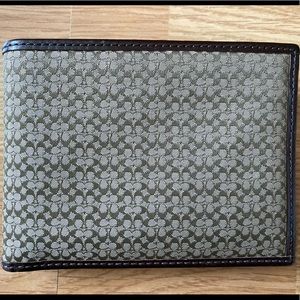 Coach men’s monogram wallet